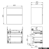 Elita Look szafka podumywalkowa 60x63x45cm Canela Oak 167253